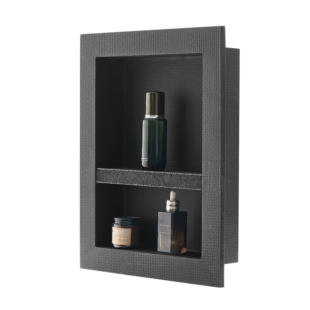 Recessed ready-to-tile double shelf shower niche, 40 x 50 cm
