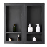 VEVOR Shower Niche 40.6 x 81.3 + 40.6 x 81.3 cm Recessed Wall Shelf Bathroom