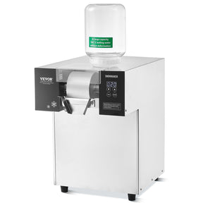 Stainless steel commercial snowflake ice machine producing 175 kg of ice per day