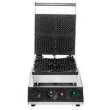 Dimension diagram of the 1750 W four waffle commercial maker