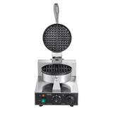 Dimension diagram of the 1230 W round commercial waffle maker