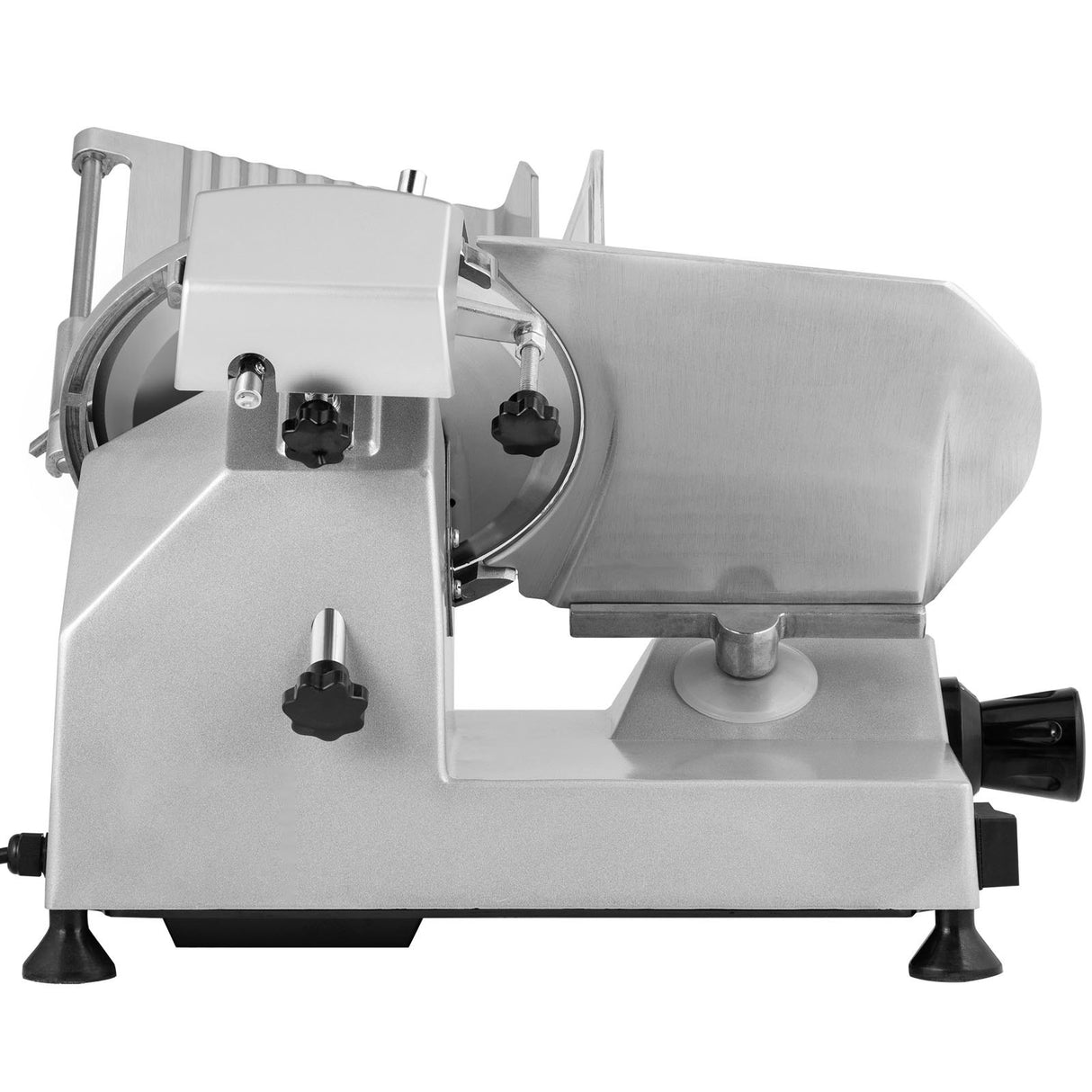 Non slip feet on the base of the meat slicer