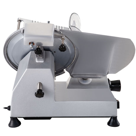 Non slip feet supporting the electric food slicer on a bench