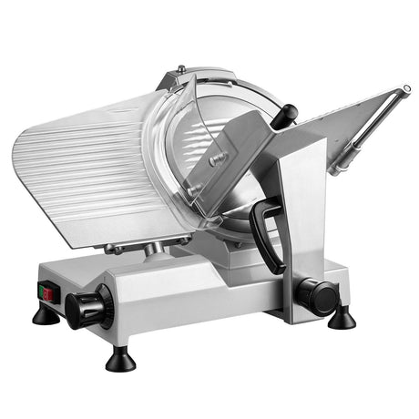 Dimension diagram of the 320 W commercial deli meat slicer