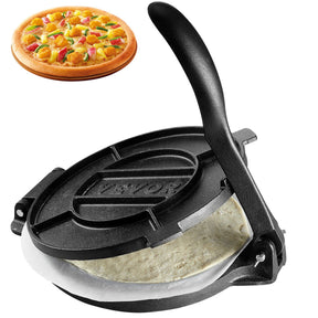 Cast iron tortilla press with 250 mm plate, closed