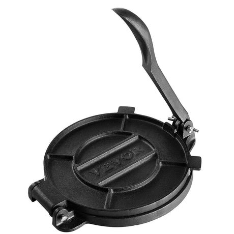 Cast iron tortilla press with parchment sheets in the set