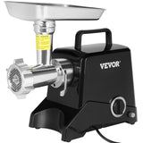 Commercial electric meat grinder with aluminium body, large hopper and carry handle
