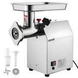 Mince extruded from the grinding head into a tray