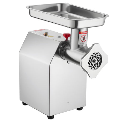 Sausage being filled using the stuffer attachment
