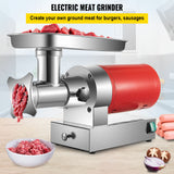 Front view of the commercial electric meat grinder