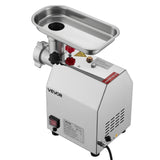 Dimension diagram of the 600 W countertop meat grinder