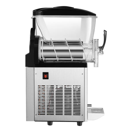 12 L stainless steel slushy machine with clear tank and digital control panel
