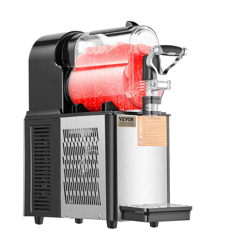 Commercial slushy machine with 3 litre clear tank and stainless steel body