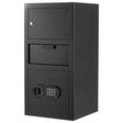 Lugano carbon steel drop safe with front drop slot and digital keypad