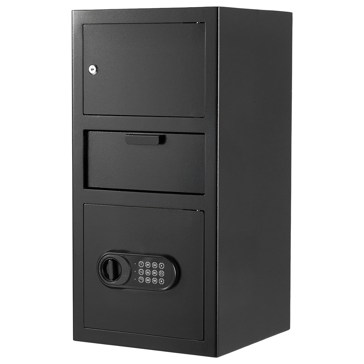 Lugano carbon steel drop safe with front drop slot and digital keypad