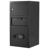 Lugano carbon steel drop safe with front drop slot and digital keypad