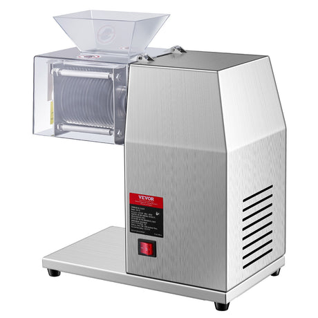 Rear view showing the motor housing of the 850 W meat slicer