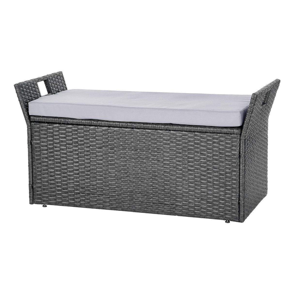 Bingil Outdoor Storage Bench, PE Rattan
