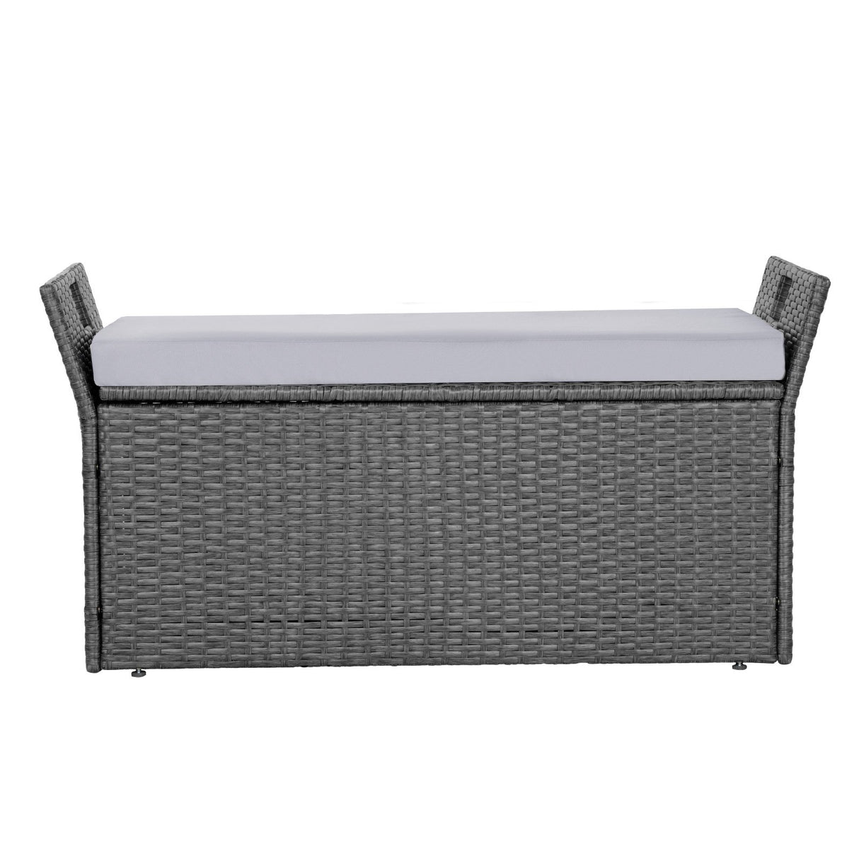 Bingil Outdoor Storage Bench, PE Rattan