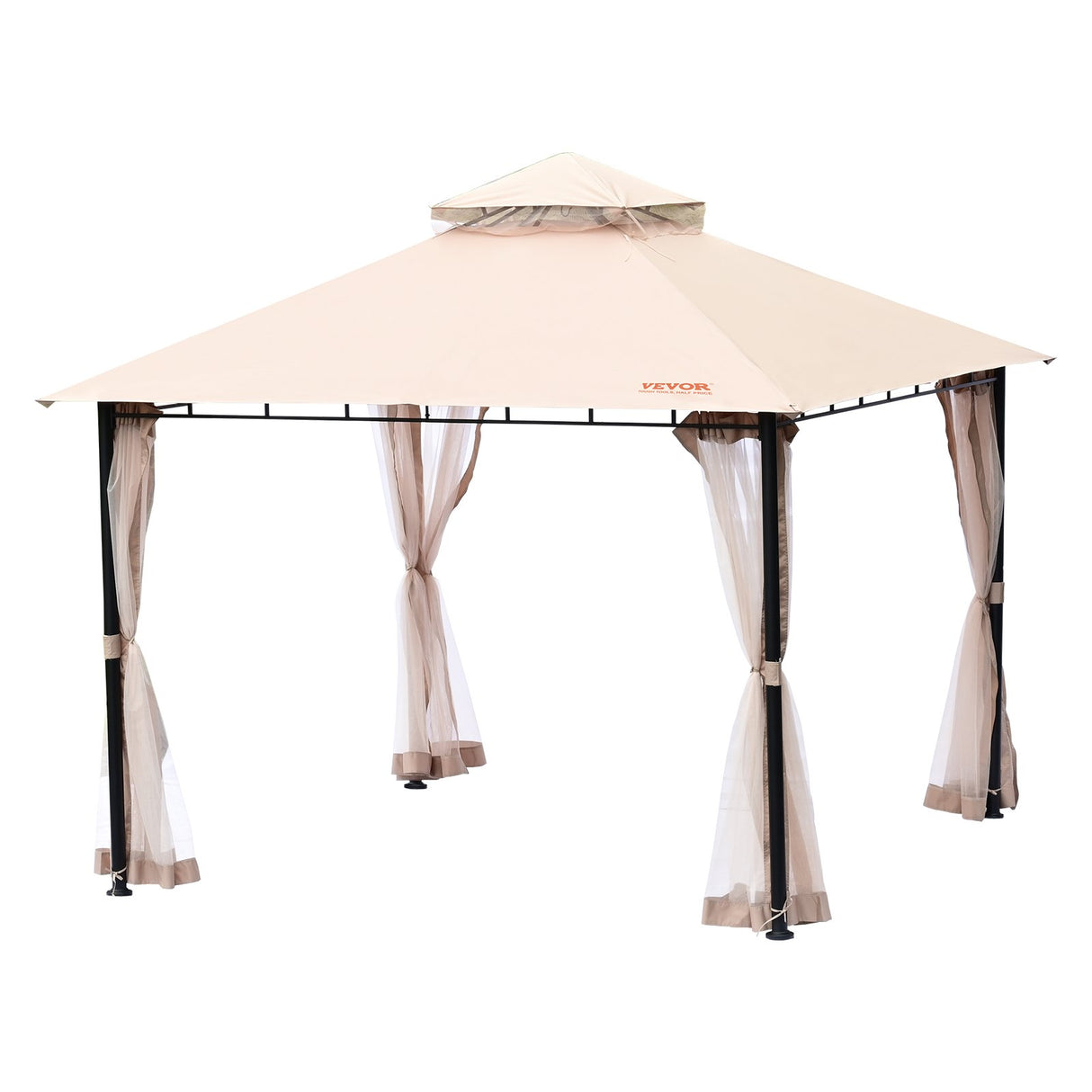 Dimension diagram of the 3.05 x 3.05 m patio gazebo