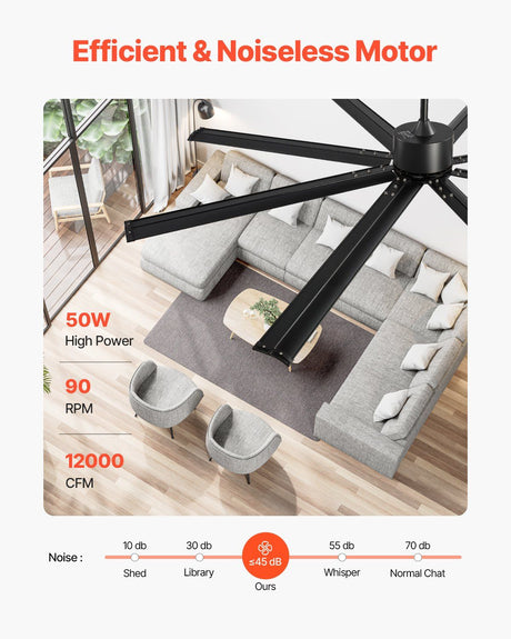 Remote control for the ceiling fan showing speed and timer buttons