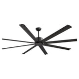 Ceiling fan in a bedroom above the bed for quiet overnight airflow