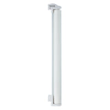 Retractable mesh baby safety gate in white