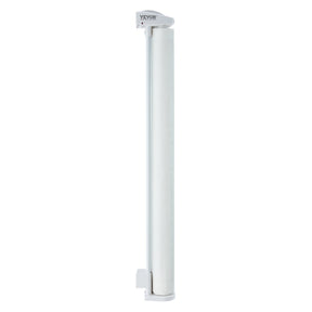 Retractable mesh baby safety gate in white