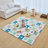 Large play mat used in a living room