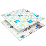 Foldable baby play mat with carry handle