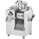Dimension diagram of the size 22 meat grinder and slicer with 3 mm blade