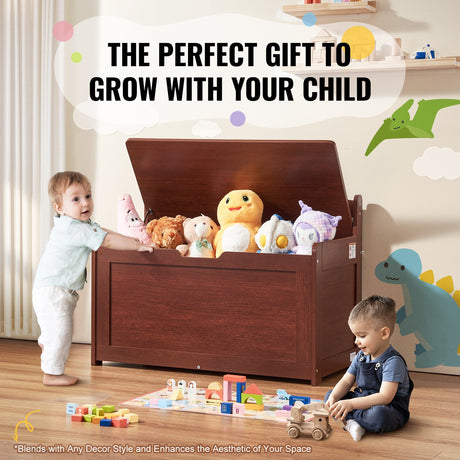 VEVOR Cherry Kids Toy Storage Bench