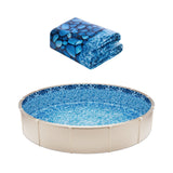 Overlap style replacement liner for a 24 foot round above ground pool