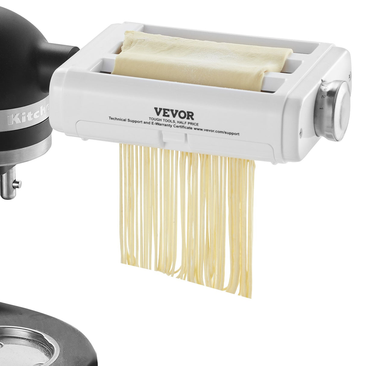 Three in one stainless steel pasta roller and cutter attachment set
