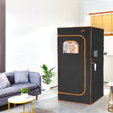 Portable far infrared sauna tent, 1400W with foldable chair