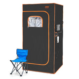 Portable far infrared sauna tent, 1400W with foldable chair
