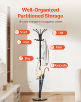 Point Lonsdale Marble Base Coat Stand with Umbrella Holder