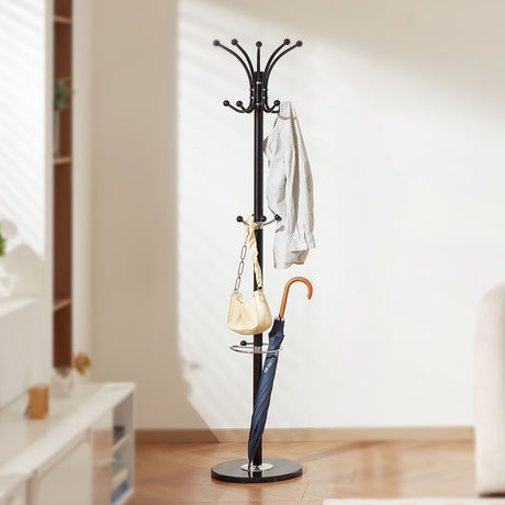 Point Lonsdale Marble Base Coat Stand with Umbrella Holder