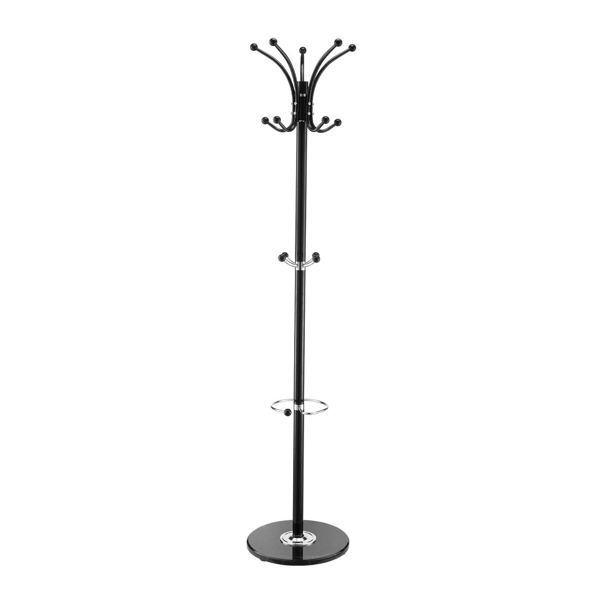 Point Lonsdale Marble Base Coat Stand with Umbrella Holder