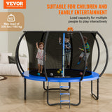 Keppel Round Trampoline with Enclosure and Ladder, 10ft
