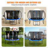 Keppel Round Trampoline with Enclosure and Ladder, 10ft