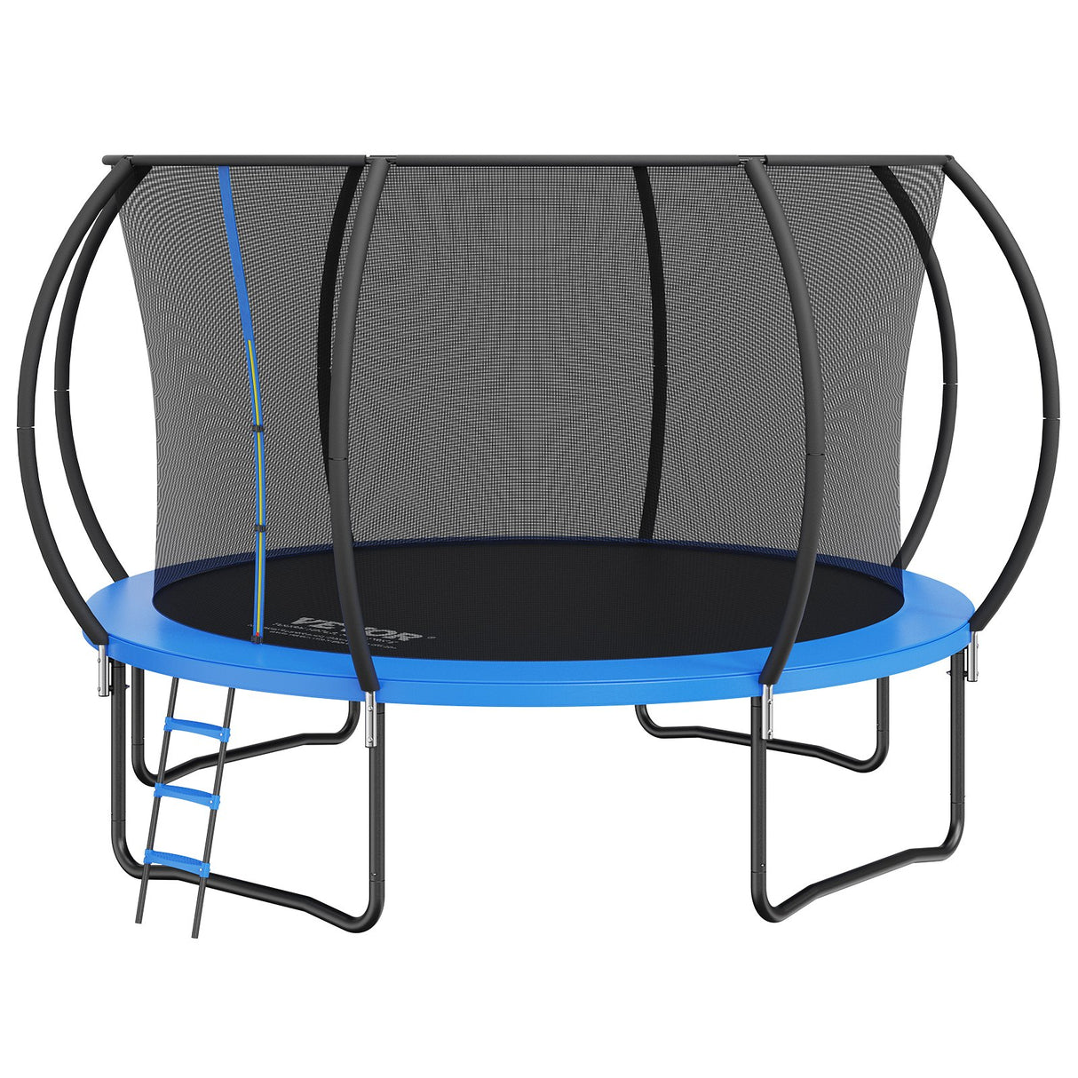 Keppel Round Trampoline with Enclosure and Ladder, 12ft