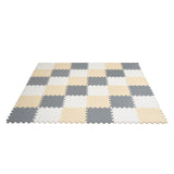 Kids foam puzzle play mat with interlocking tiles