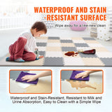 Foam tiles with border strips