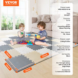 Kids foam puzzle mat covering a play area
