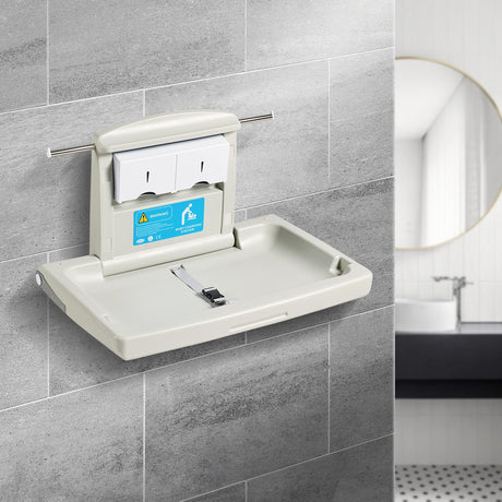 Wall Mounted Baby Changing Station with Safety Harness - view 8