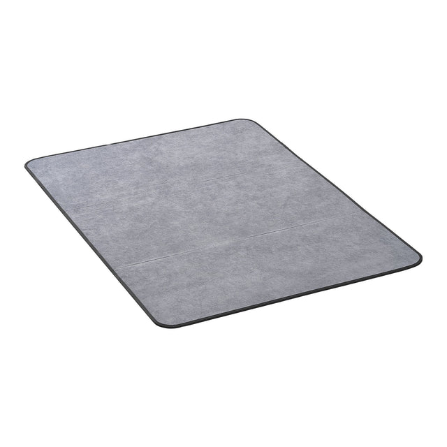 Office Chair Mat for Hard Floors, Corduroy, 915 x 1225 mm, Grey - view 1
