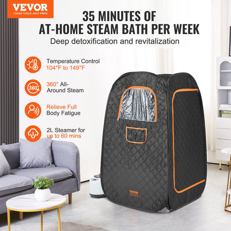 Trinity Portable Steam Sauna Tent, Compact 1000W