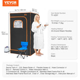 Trinity Portable Steam Sauna Tent, Full Size 1000W
