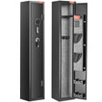 Schwaegalp steel gun safe holding rifles and pistols with biometric lock
